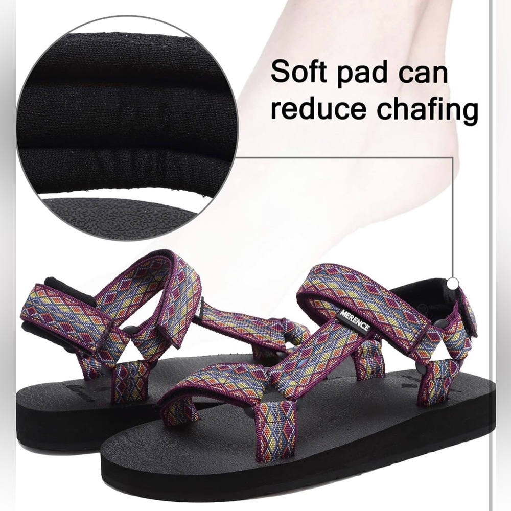 CIOR Women's Sport Sandals Hiking Sandals with Arch Support - Picture 4 of 10